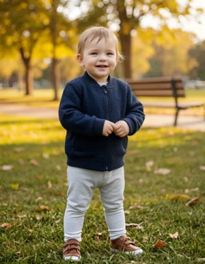 Campera de Paño Forrada con Polar Unisex