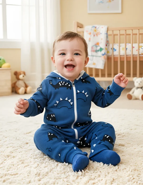 D_NQ_NP_2X_958465-MLA93857617853_092025-F Enterito con Dinos de Algodon Forrado Liviano