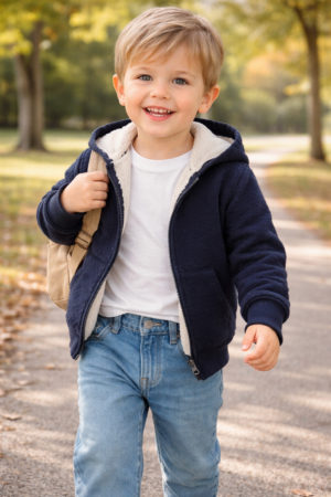 Conjunto de Campera de Paño y Pantalón Jeans