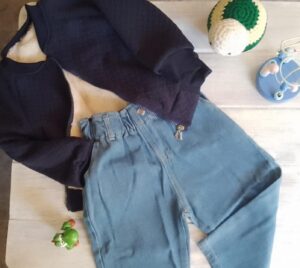 Conjunto de Campera de Paño y Pantalón Jeans
