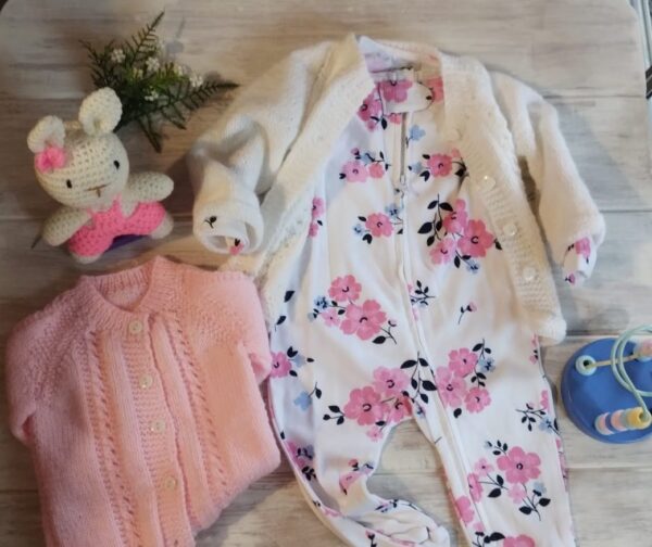 Enterito de Algodón Liviano con Saquito de Lana