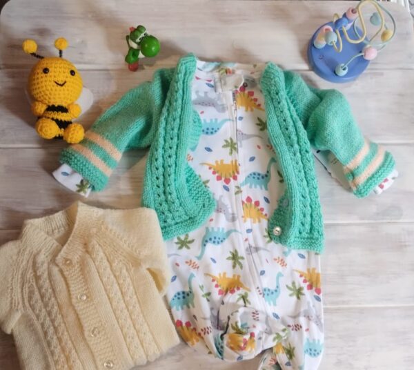 Enterito de Algodón Liviano con Cierre y Saquito de Lana