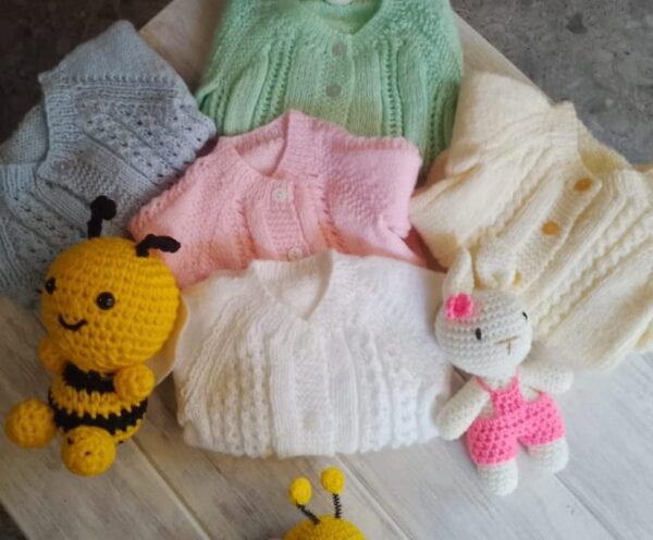 Enterito de Algodón Liviano con Saquito de Lana