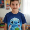 Remera Oversize Unisex con Impresión de Stitch en ambos lados