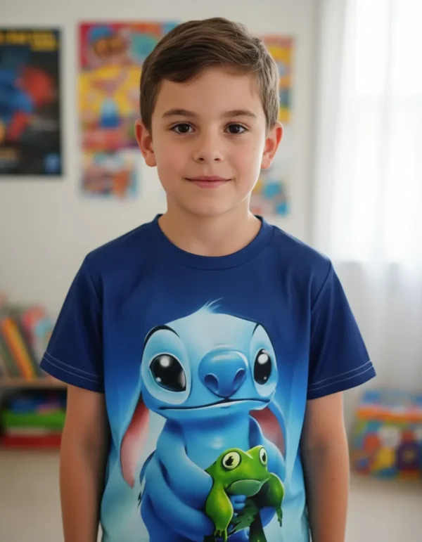 D_NQ_NP_2X_640949-MLA97247639289_112025-F Remera sin Género con Impresión de Stitch en ambos lados