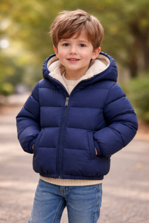 Campera Impermeable Abrigada Unisex con Polar y Capucha Desmontable