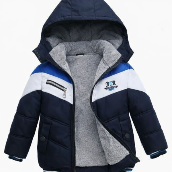 Campera de Abrigo con Polar y Capucha Desmontable