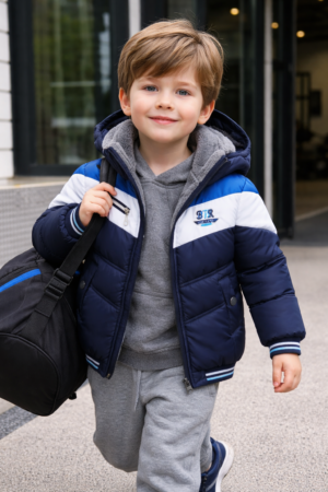 Campera de Abrigo con Polar y Capucha Desmontable