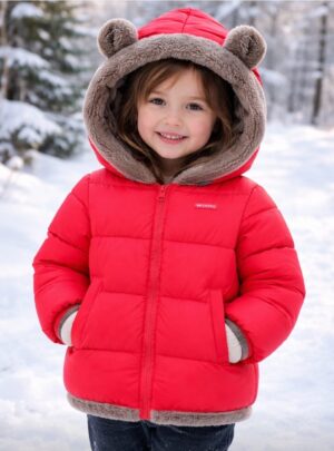 Campera Abrigada Unisex con Polar y Capucha